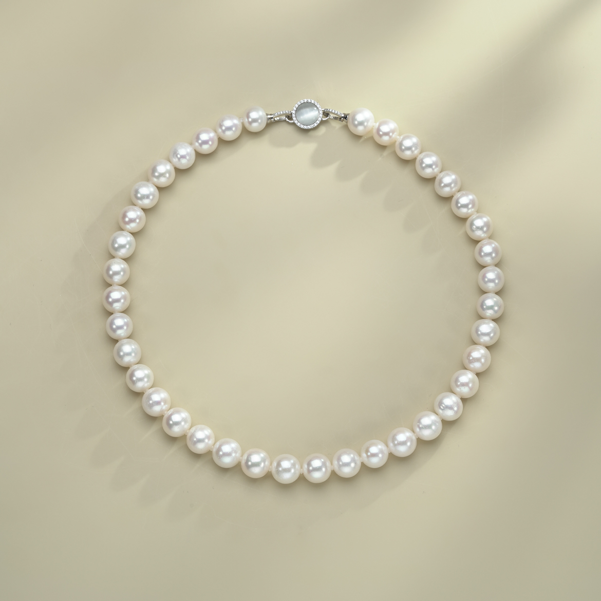 Gloire/古名【乐乐】S925银天然淡水珍珠无核项链 11-12mm Z1369