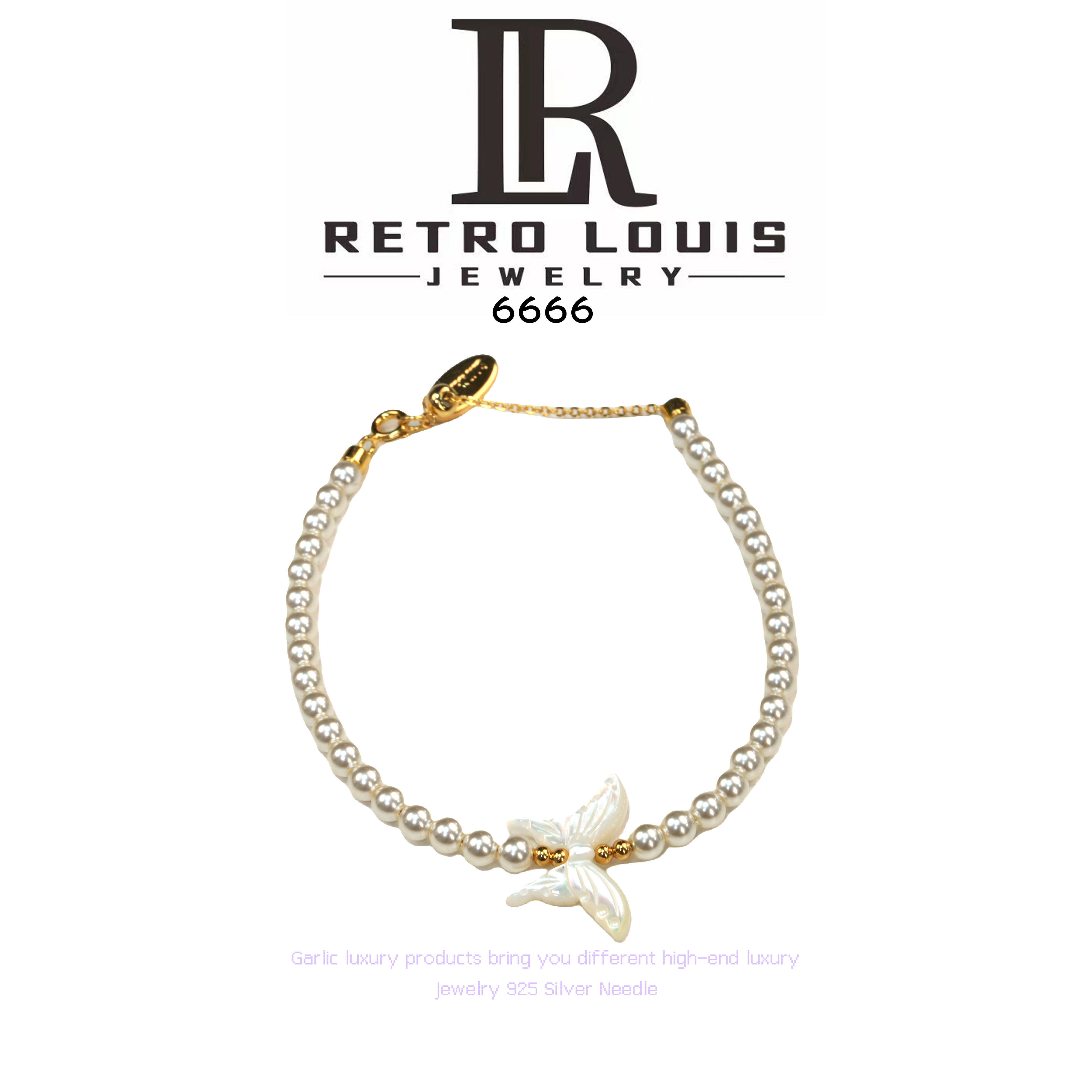 铜合金手链 RETRO LOUIS 手链~6666（17+3）
