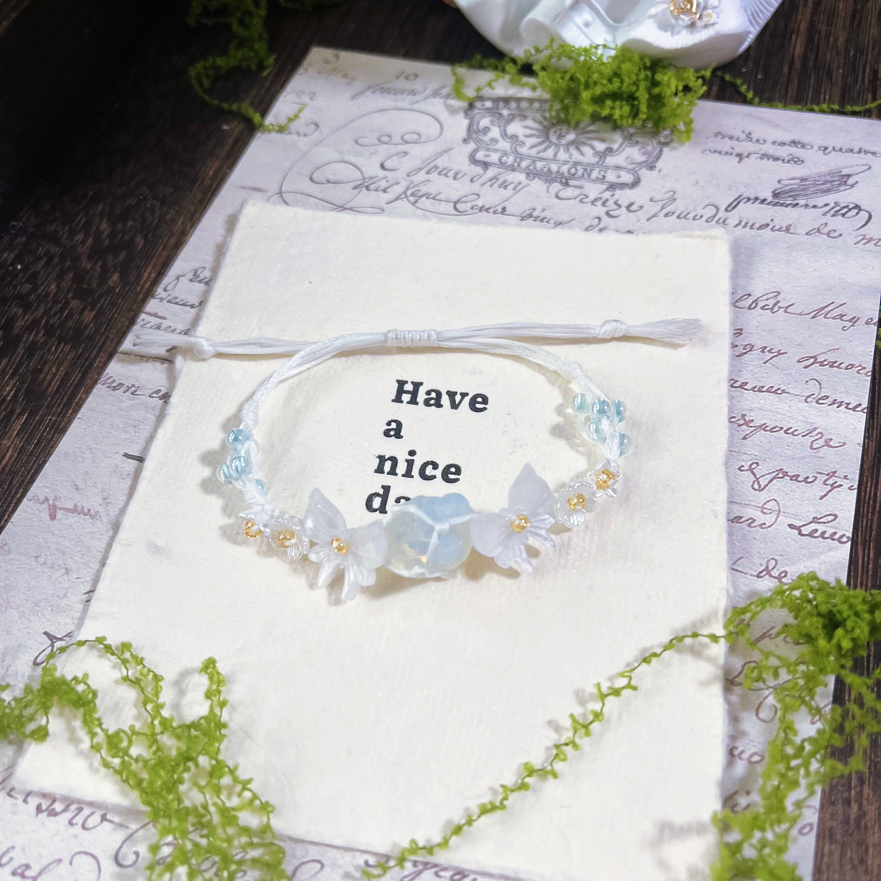 非金属布艺手链 macrame编织手链212