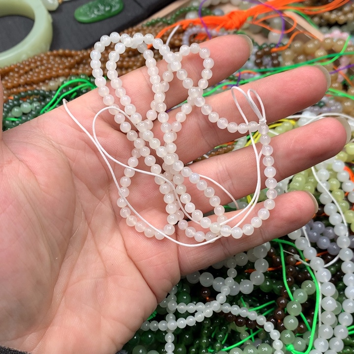 和田玉未镶嵌手链67