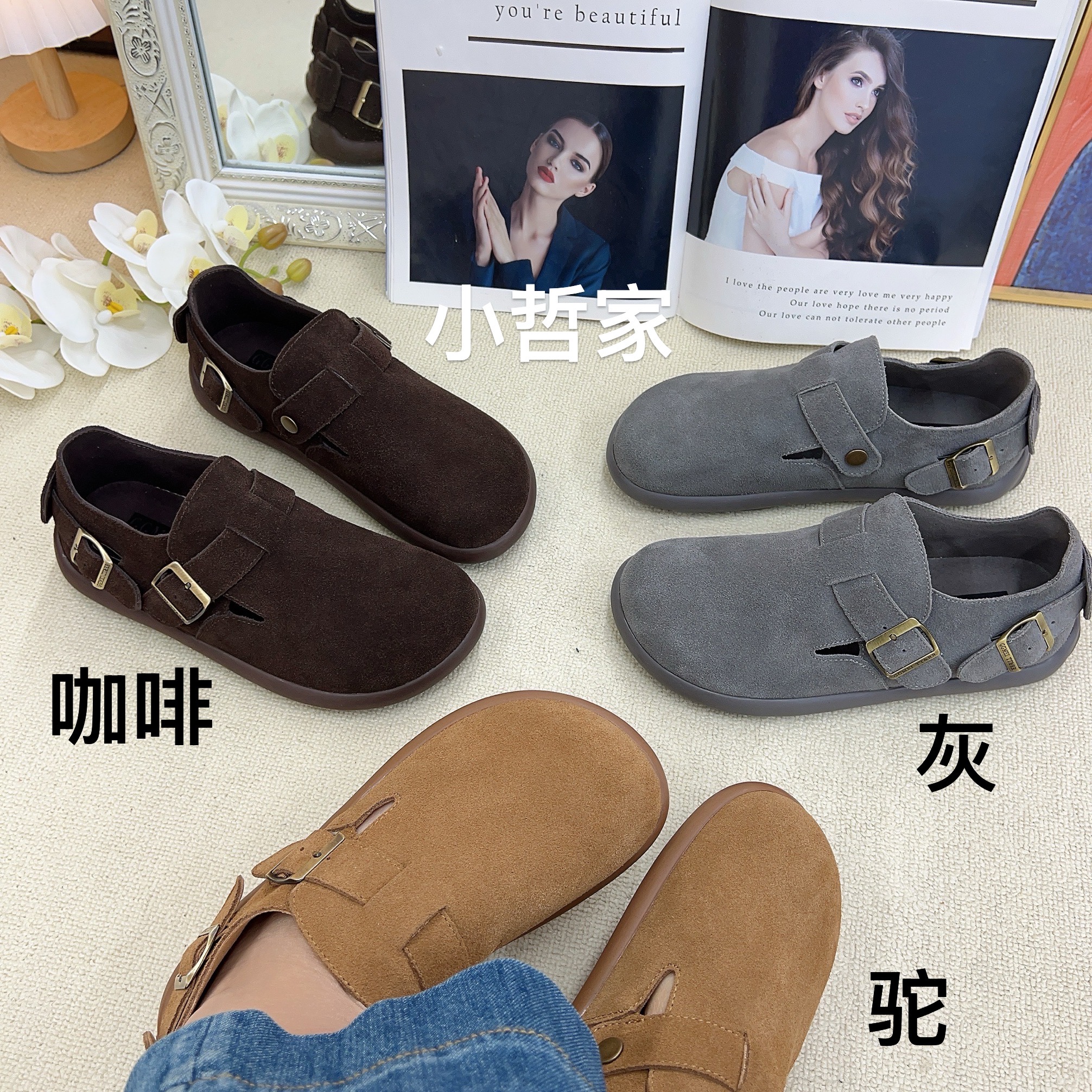 软底春季新款真皮经典百搭舒适休闲低帮女鞋防滑ol冬季单鞋平底鞋