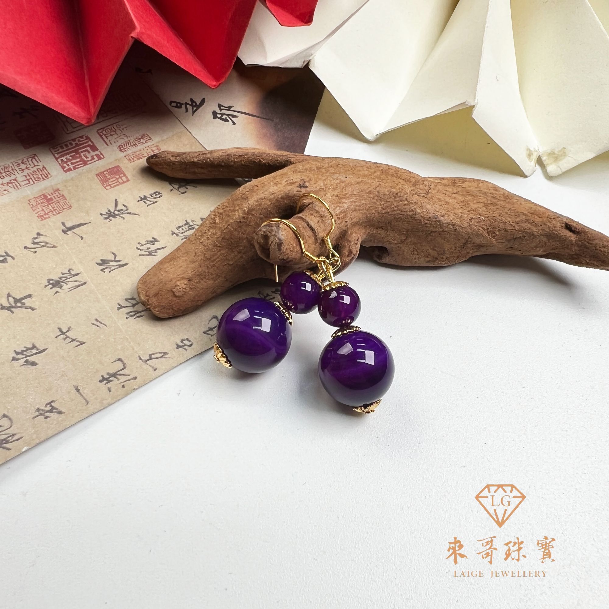 夏日特惠【来哥严选】紫杉醇耳环葫芦款圆珠 s925银镶