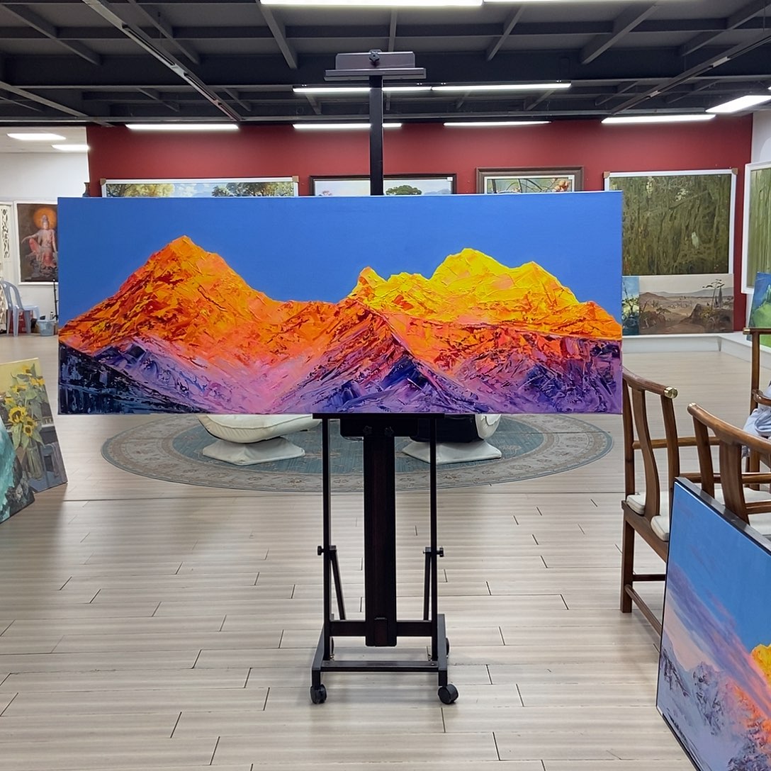 横款油画作品油画作品