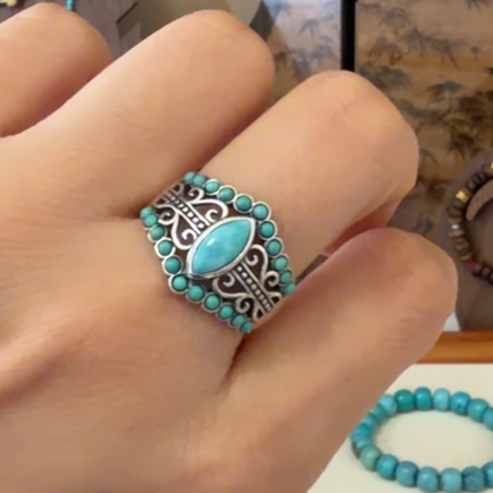 绿松石银S925镶嵌