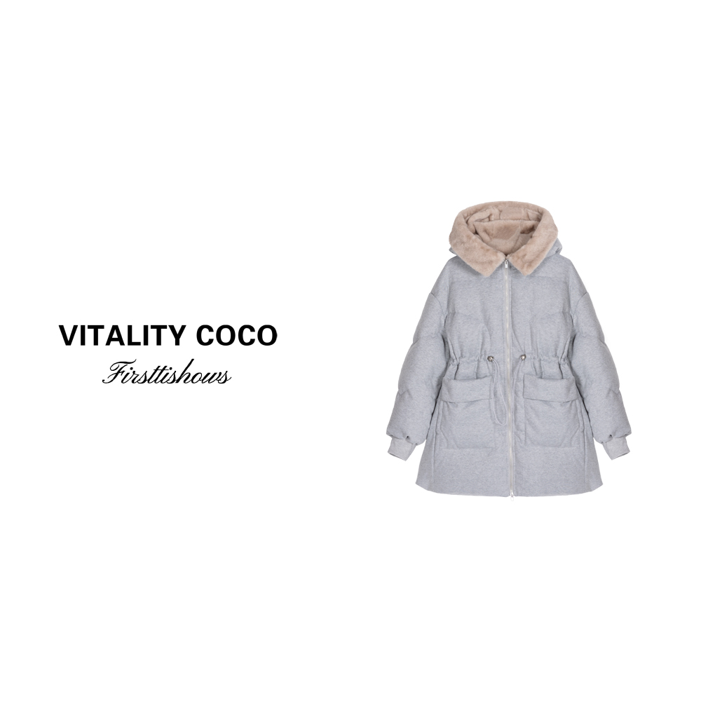 「VITALITY COCO」24冬季上新款热卖高定连帽休闲保暖羽绒服1650