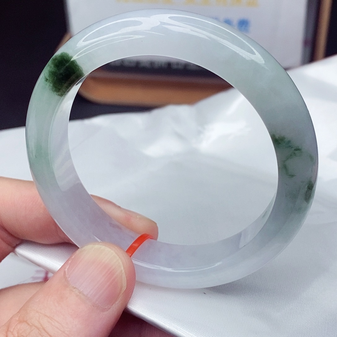 未镶嵌手镯翡翠55圈