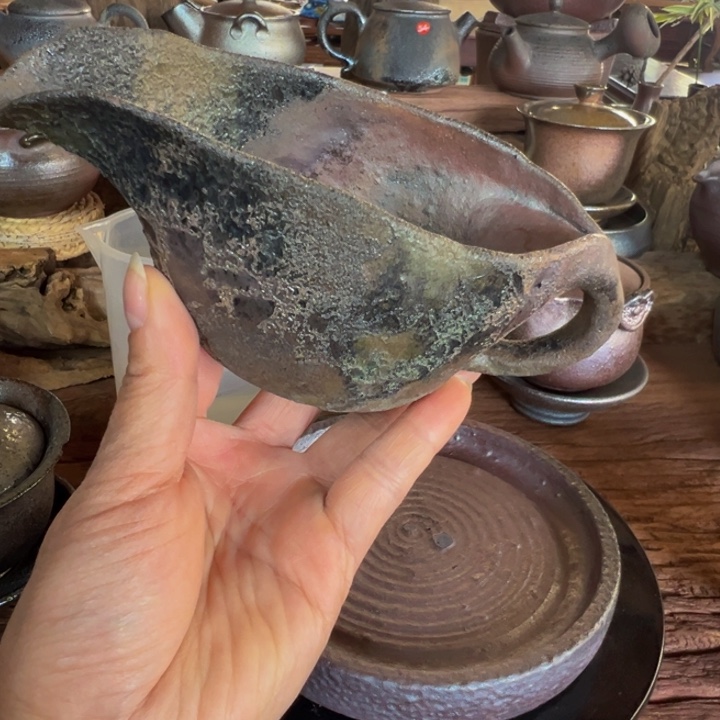 陶涵***9建水杨坤柴烧公道杯