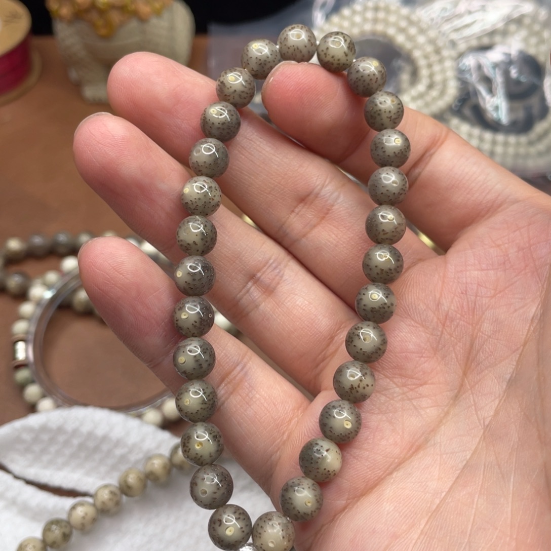 星月菩提吊坠8圆冰糖手持