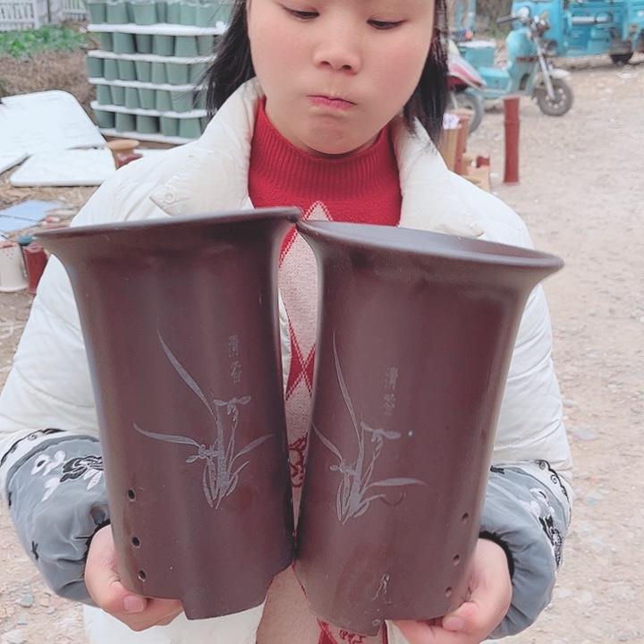 紫砂花盆宜兴紫砂精品花盆 