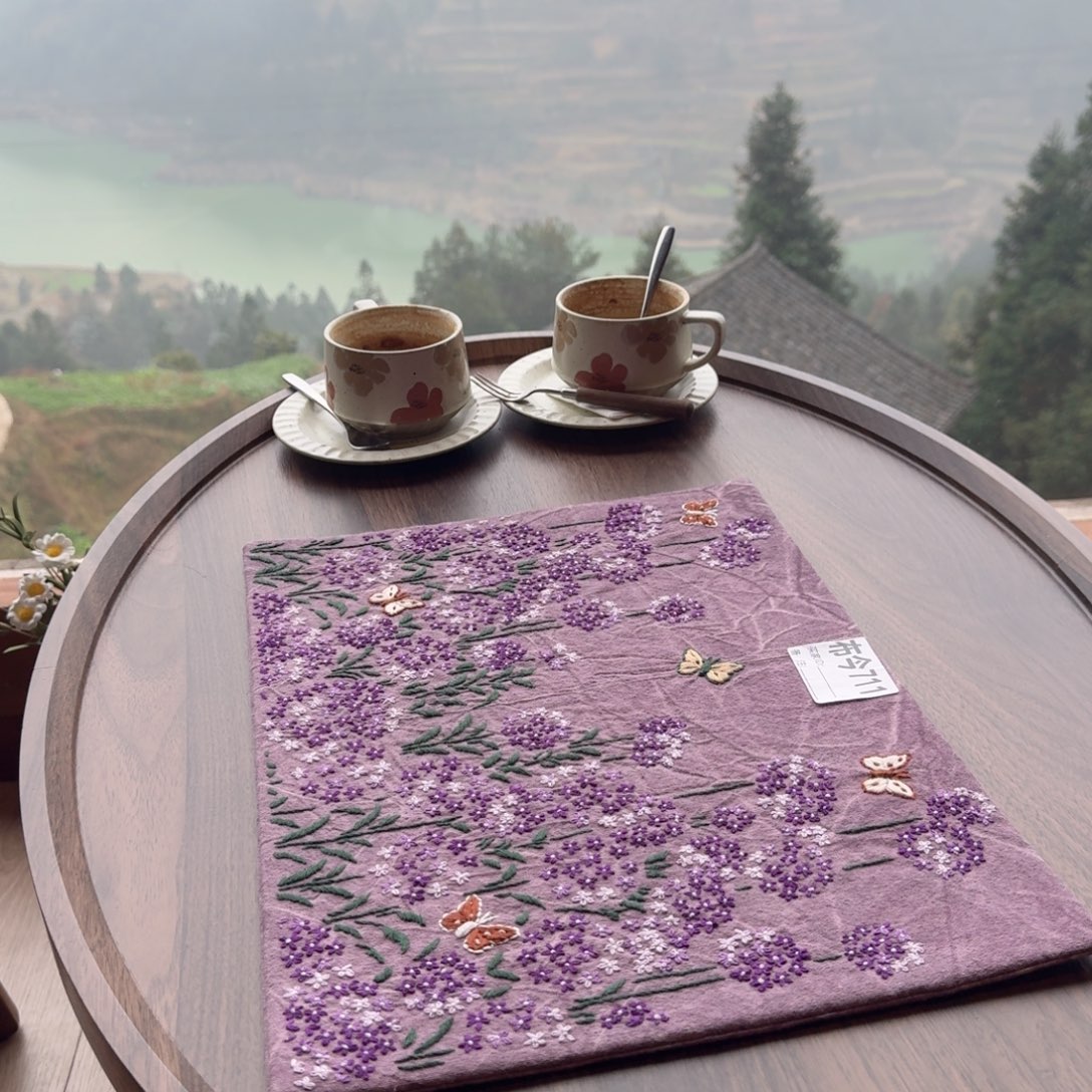 月***业刺绣711一张福利款绣球花