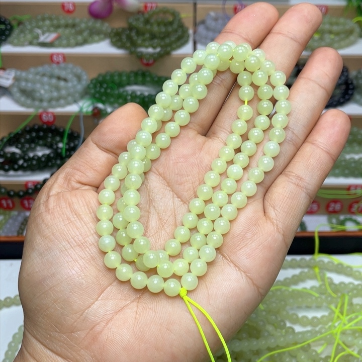 和田玉颈饰未镶嵌静*6mm