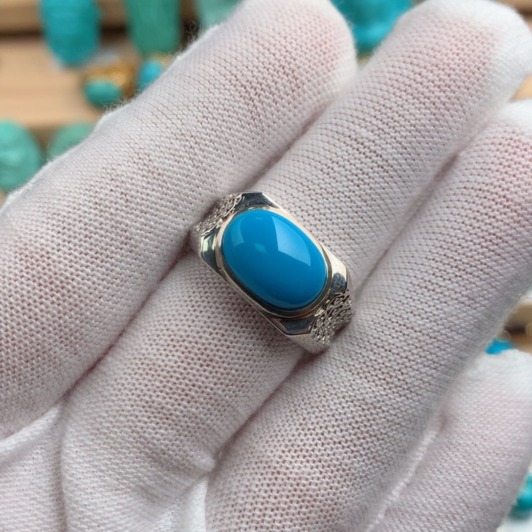 绿松石配饰银S925镶嵌