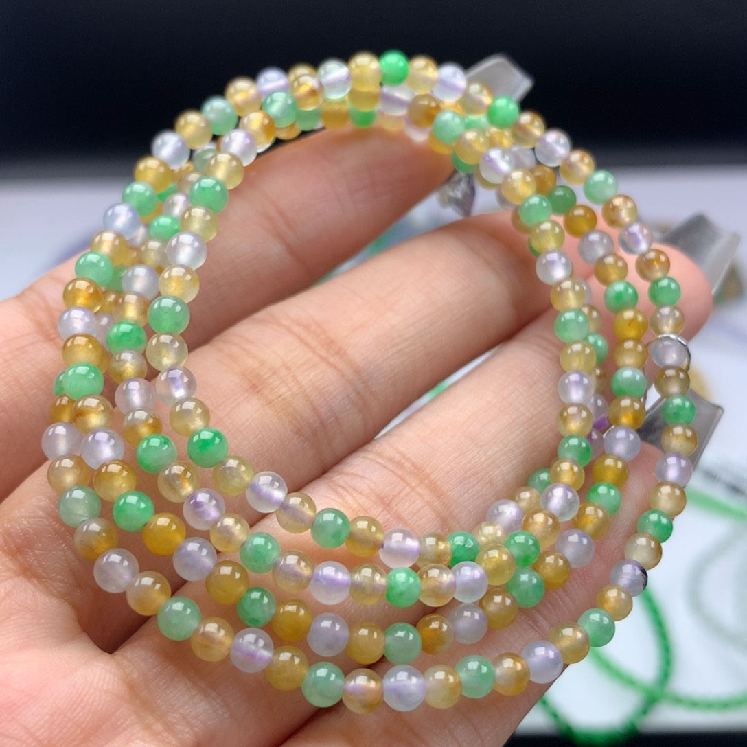 翡翠手链未镶嵌卡