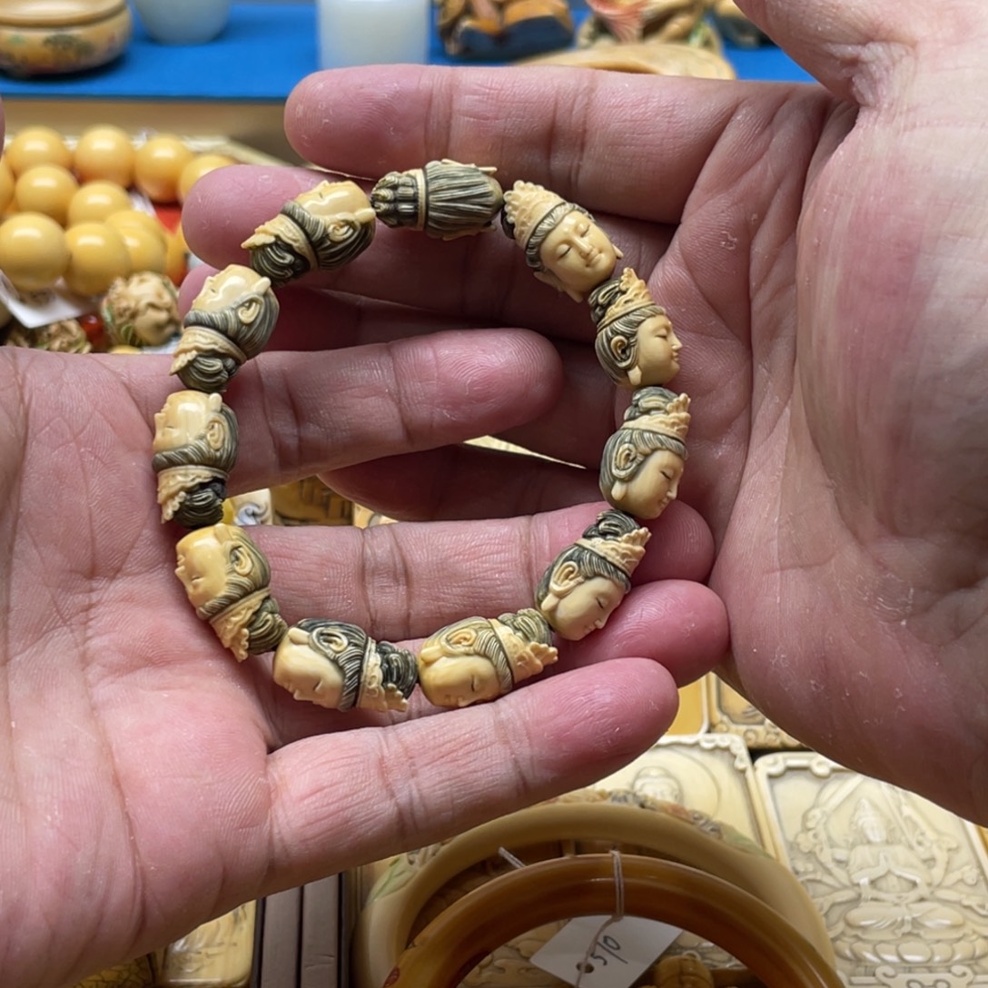 金***三猛犸象牙手串/手链/手镯火爆火爆火爆火爆