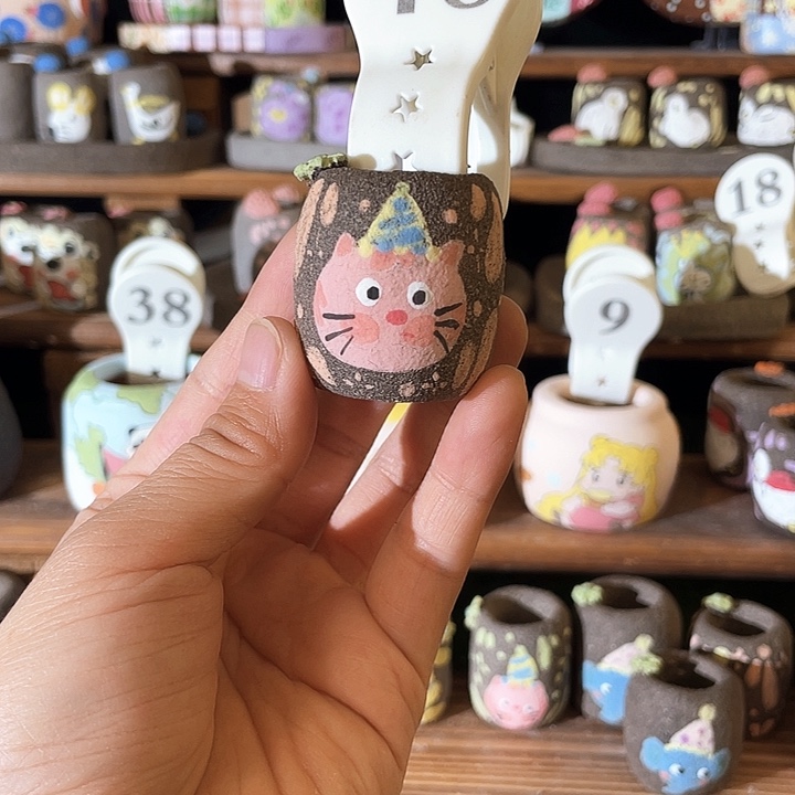 48……手工手绘花盆