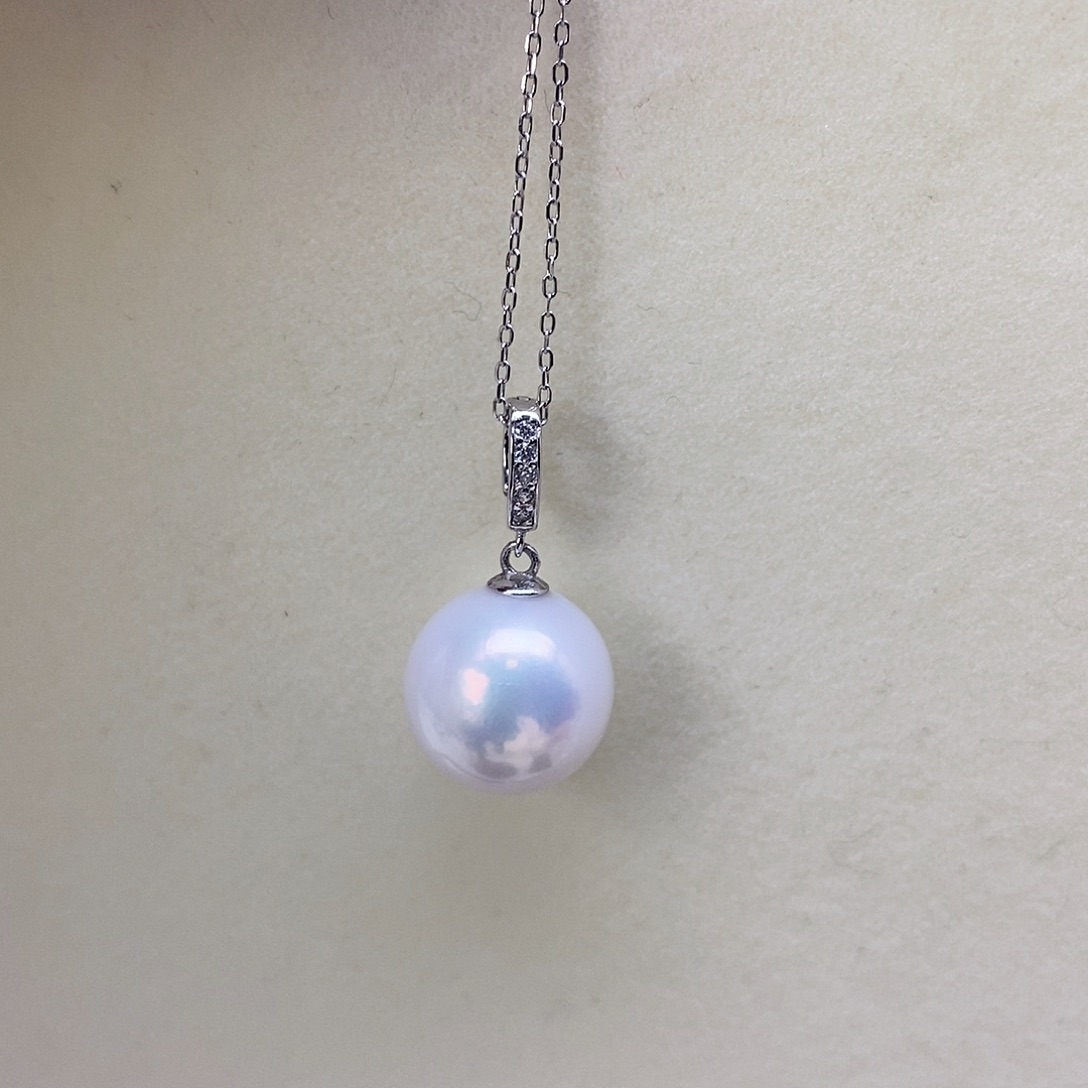 吊坠(赠链)银S925镶嵌淡水珍珠