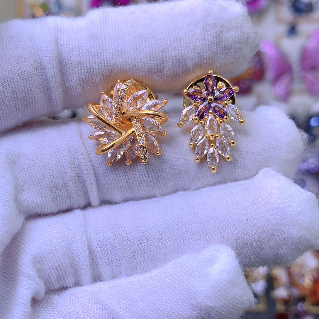 合成立方氧化锆铜刺马针2个