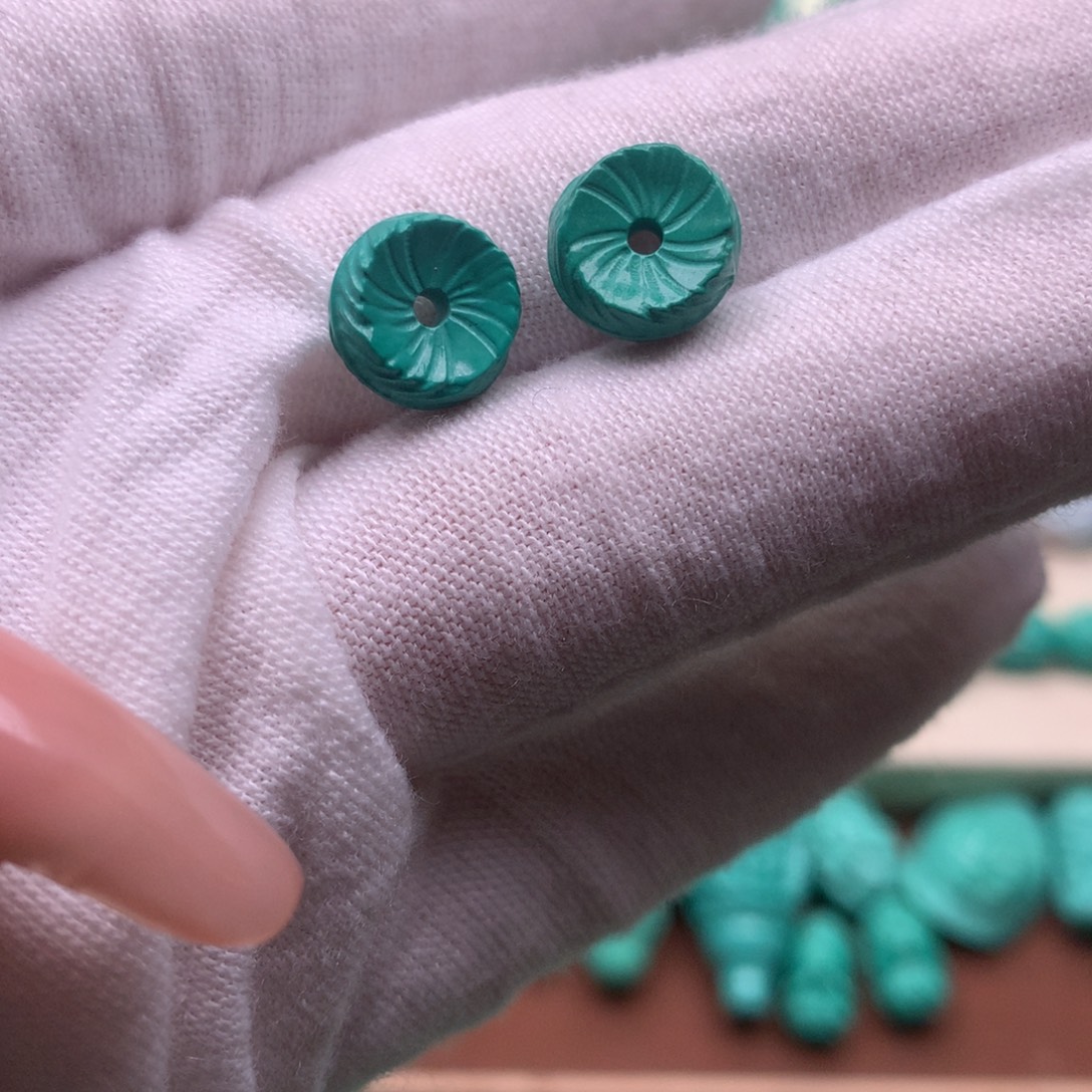 原生态散珠配饰卡10羽毛扣