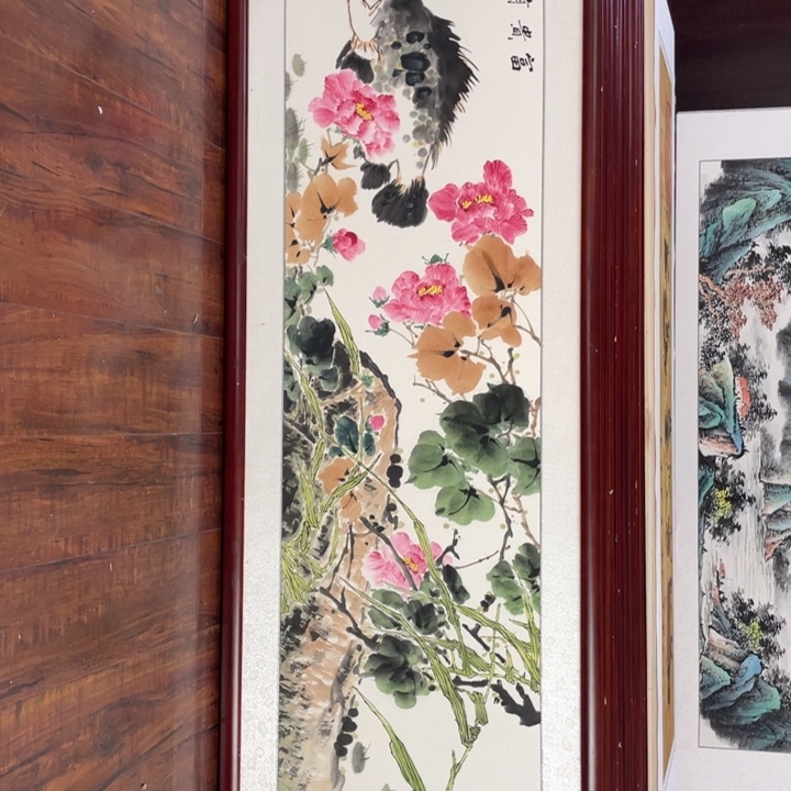 国画带框尺寸48*163厘米