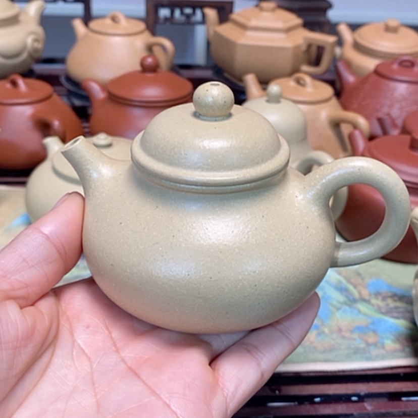 【闪购商品】紫砂茶壶本山绿泥半手工清仓