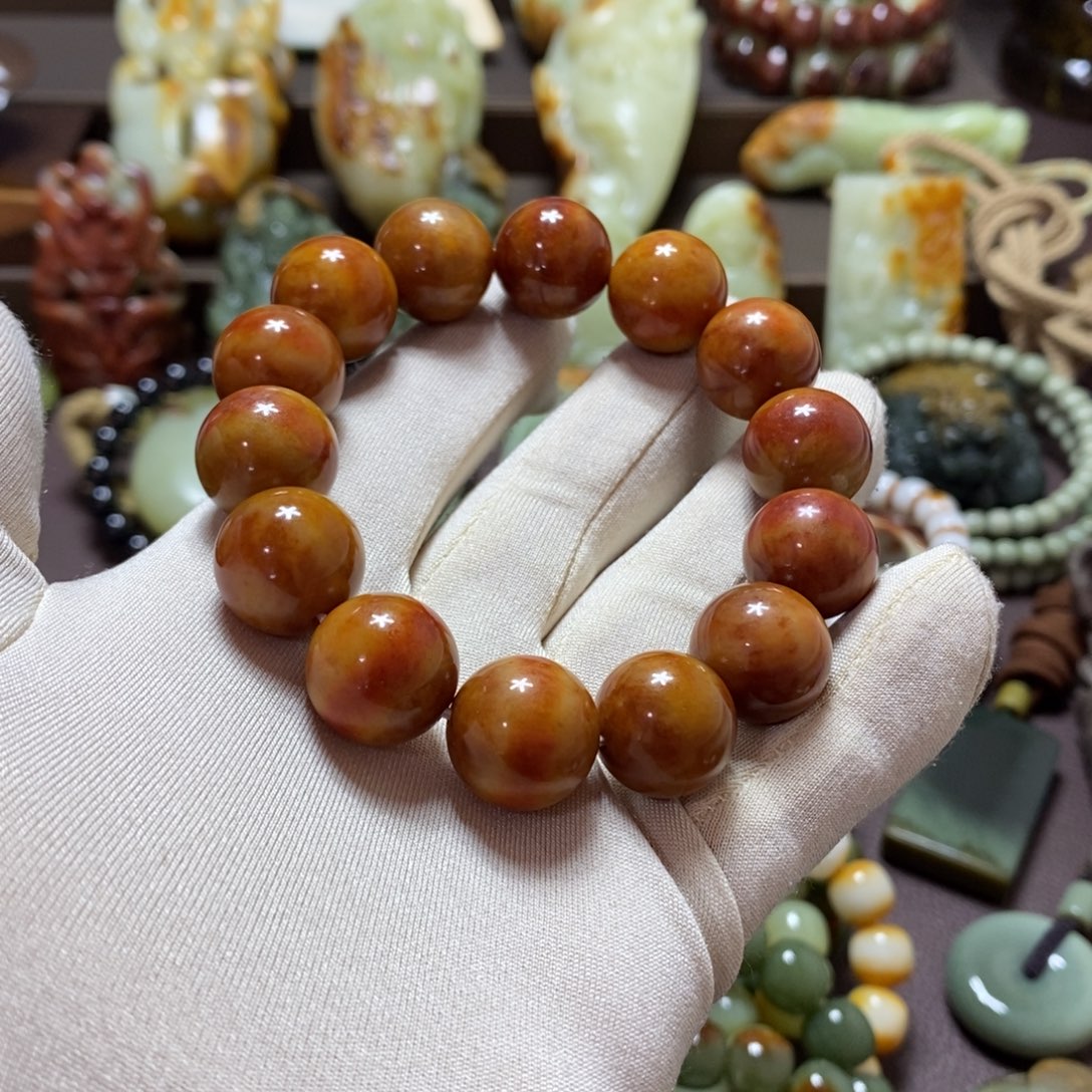 L***X透闪石质玉未镶嵌手链