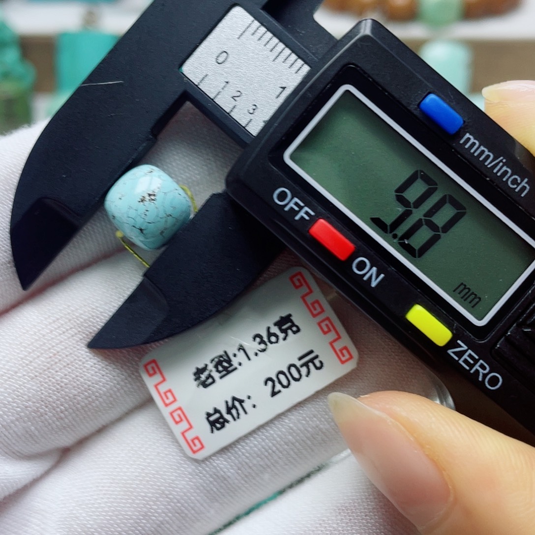绿松石9K金镶嵌摆件