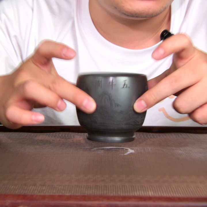 茶杯紫砂高货放漏