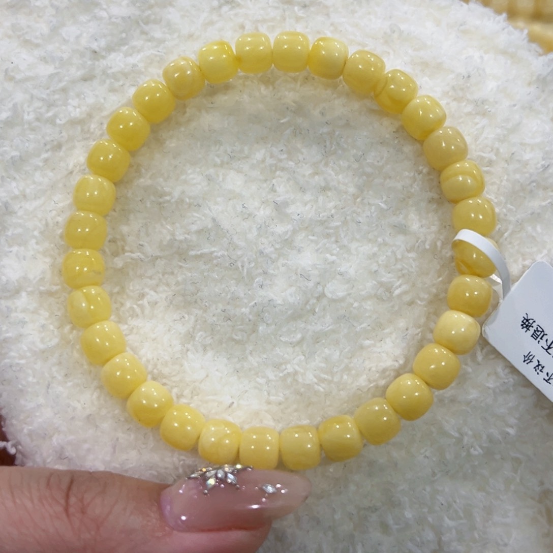 蜜蜡手链未镶嵌6.5m大圈口