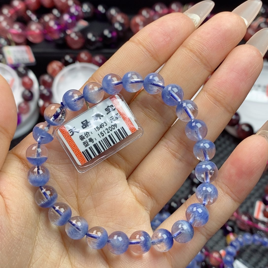 水晶手链未镶嵌蓝线石1512009