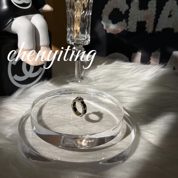 铜合金戒指 黑色编制款戒指376