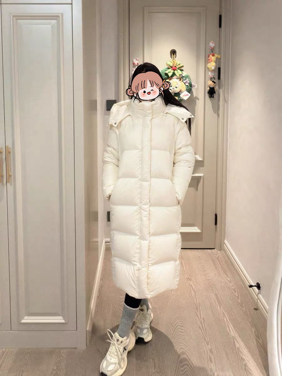 400克高充绒95白鸭绒极寒系列长款加厚羽绒服