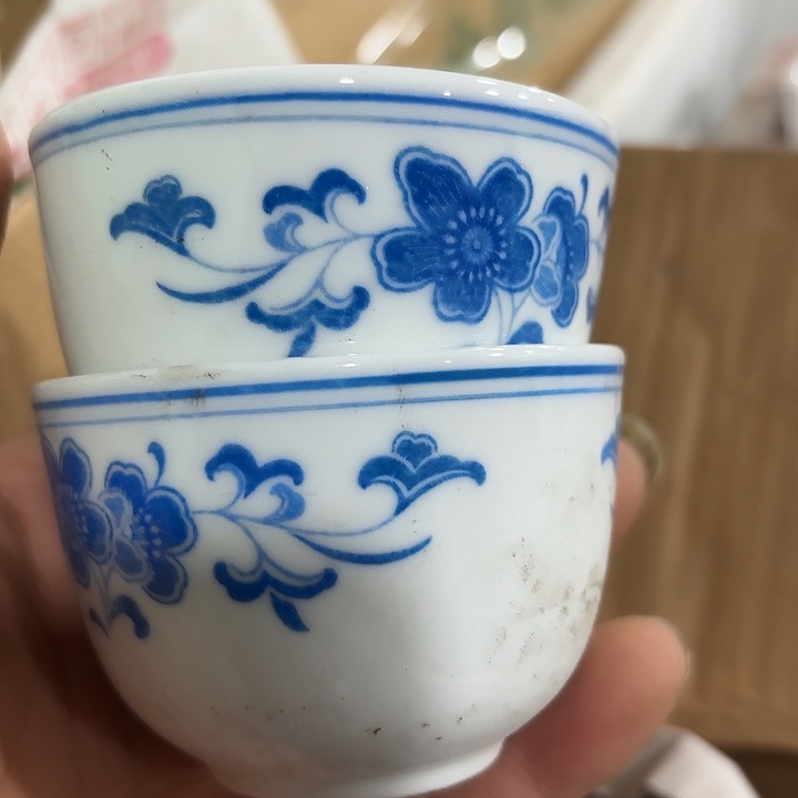 陶100毫升容量，杯子，杯子两个微瑕