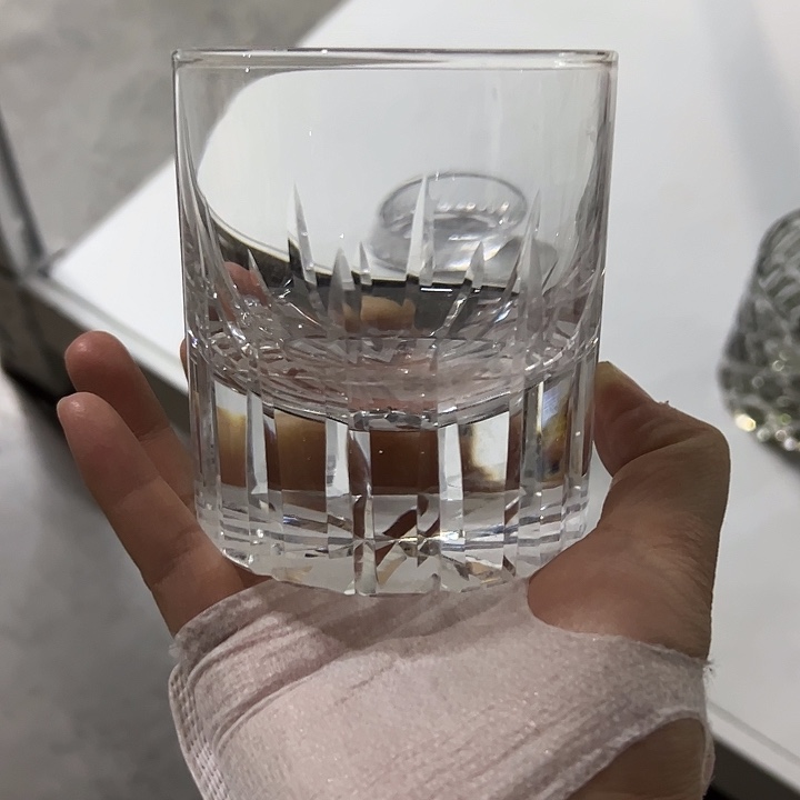 雪***舞水晶玻璃手柄款微瑕一个