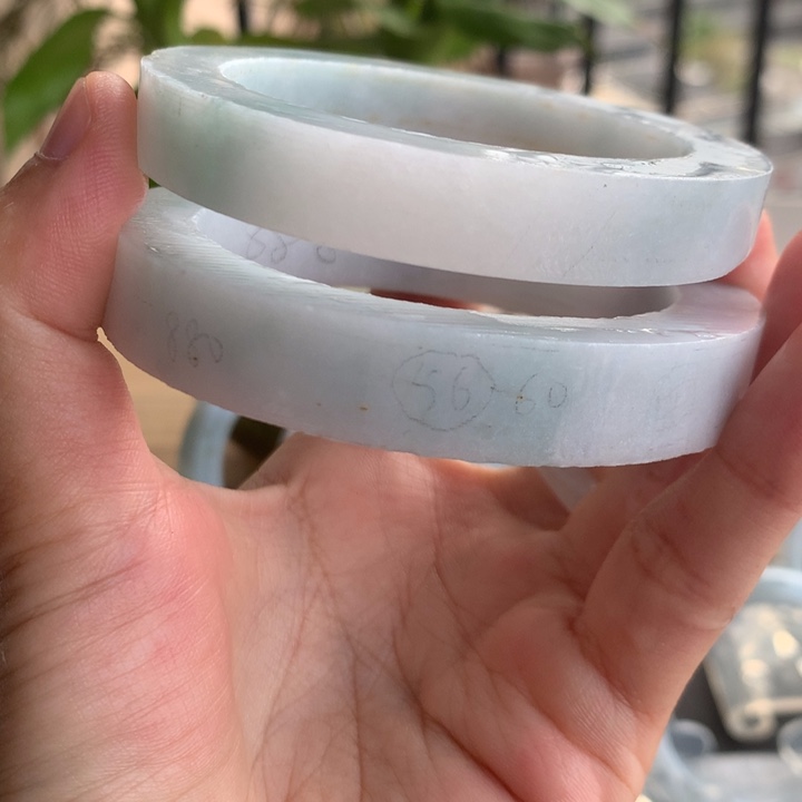 定制翡翠未镶嵌手镯52-60