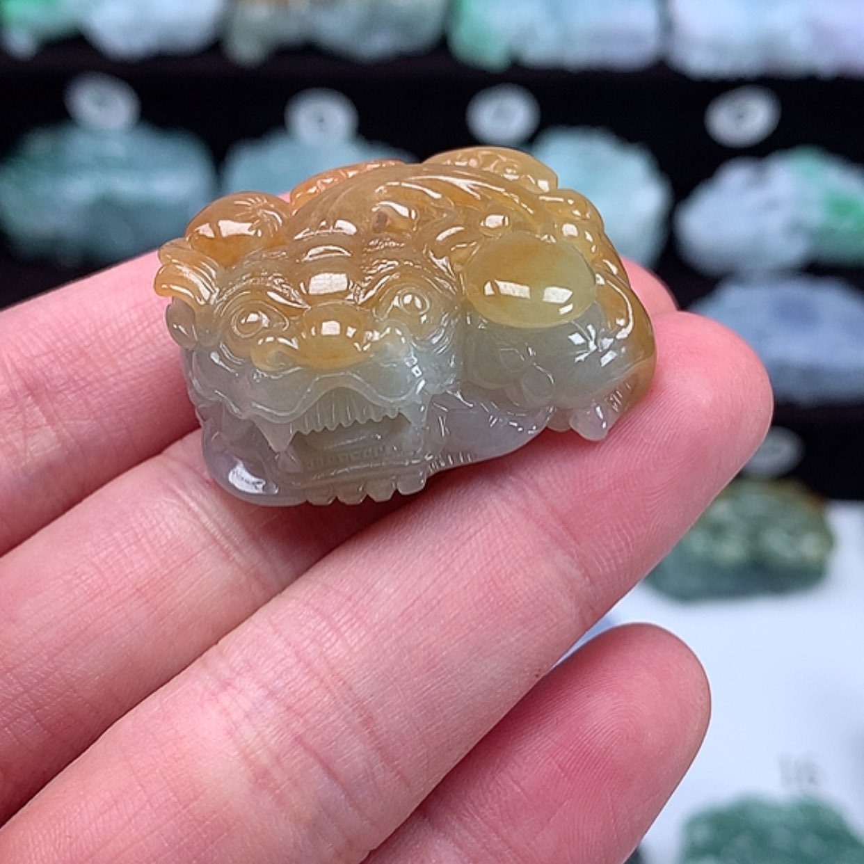 【闪购商品】翡翠颈饰未镶嵌貔貅