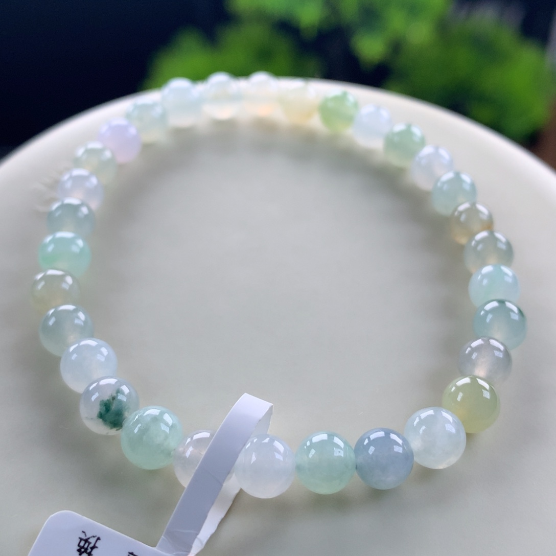 翡翠未镶嵌手链28号卡6