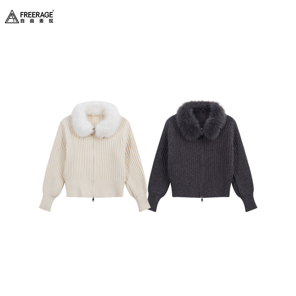 FreeRage/自由表现针织短款慵懒风常规款女毛针织衫秋冬 FR650032