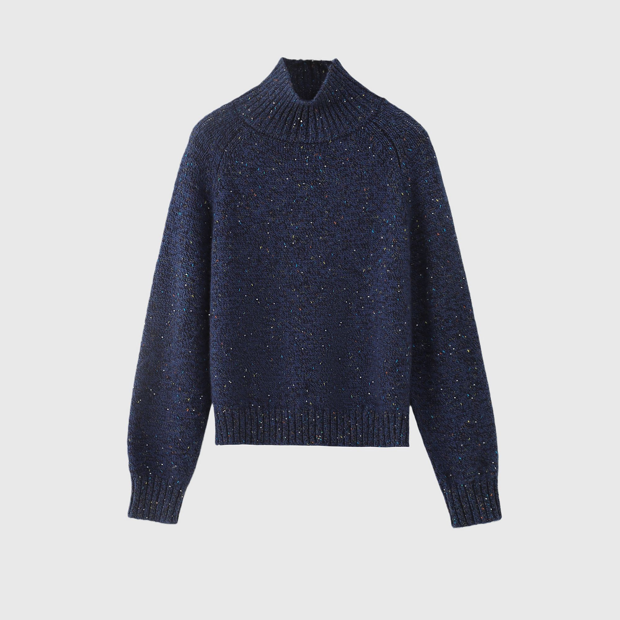 [羊绒+羊毛]大牌同款高领针织套头衫修身百搭气质优雅