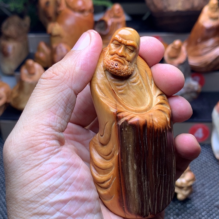 柏木（崖柏）崖柏陈化料手把件