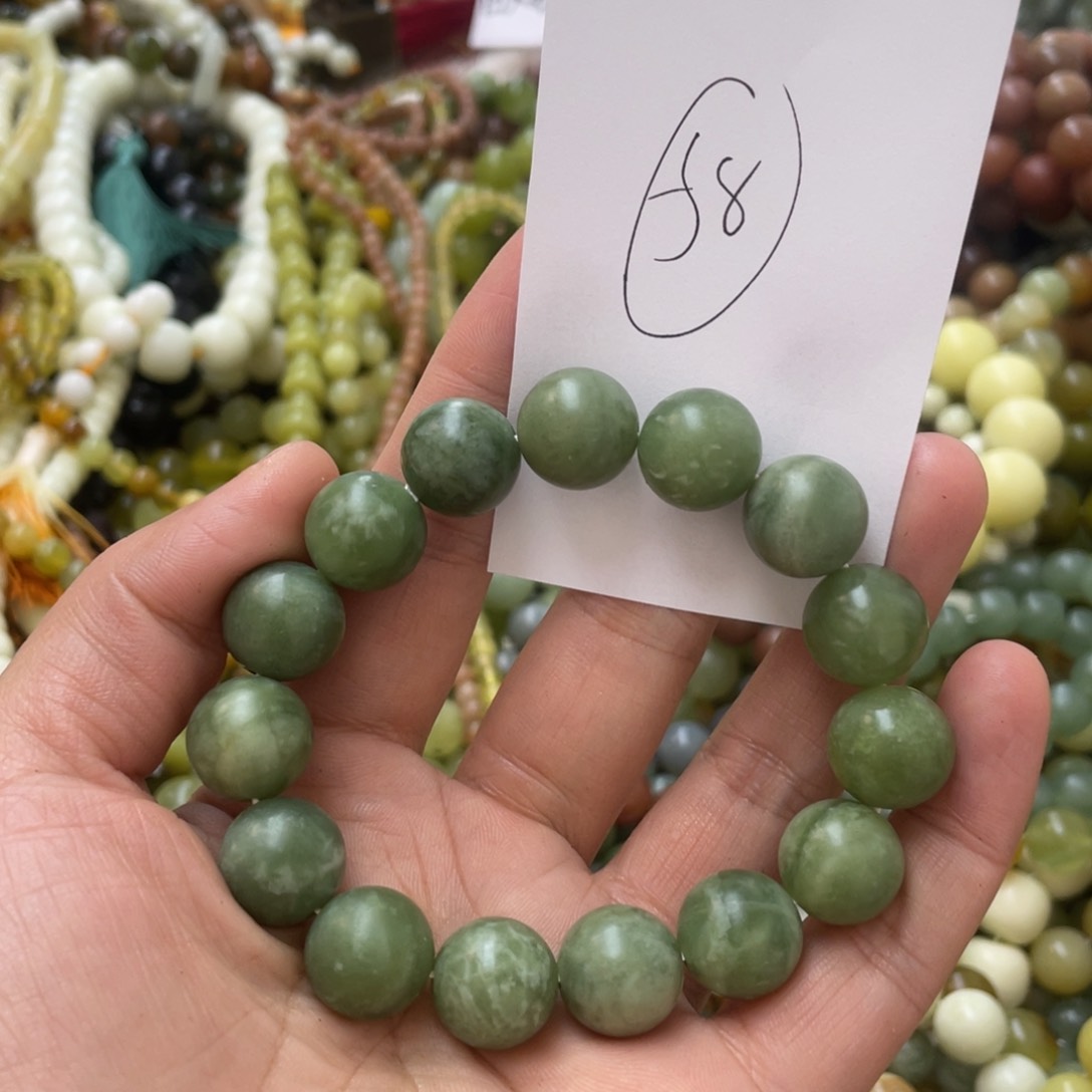 蛇纹石玉手链未镶嵌