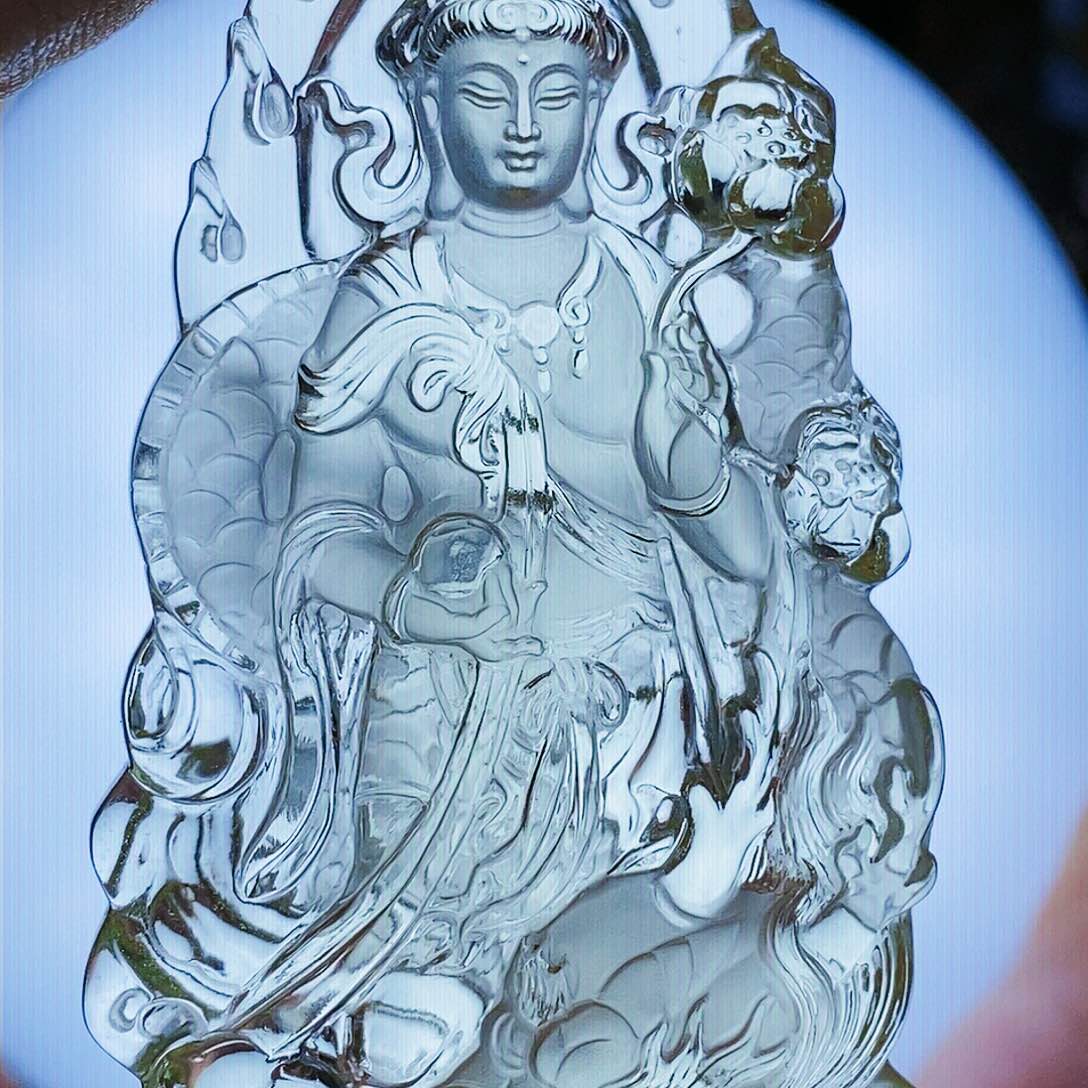 未镶嵌颈饰水晶福**安吊墜