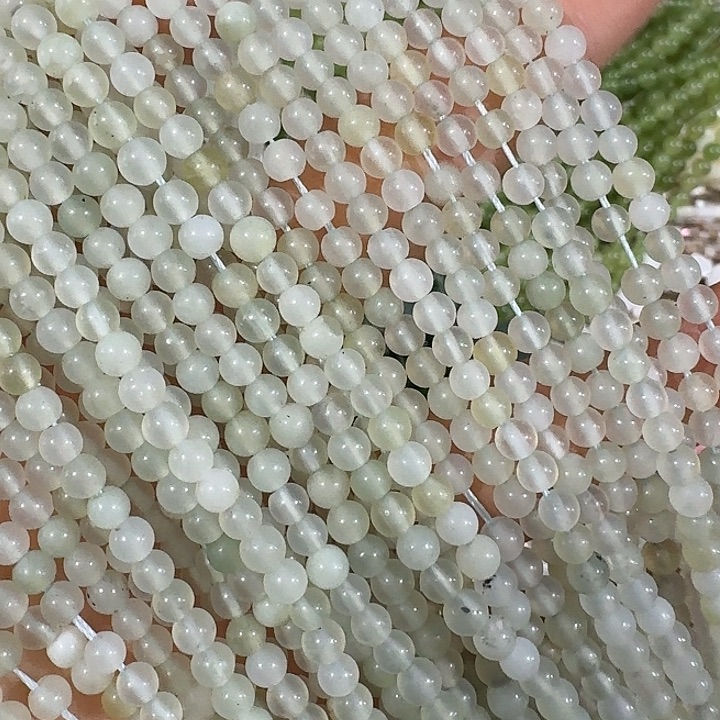 玛瑙/玉髓合金珠宝半成品2条4mm小