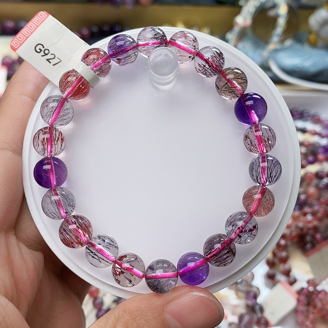 未镶嵌手链水晶全净体超七8.9m G927