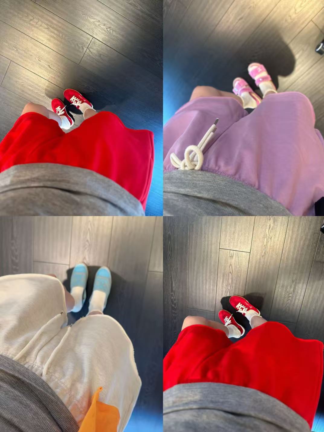 【BORAKOO】慵懒百搭~三色做旧毛边短裤