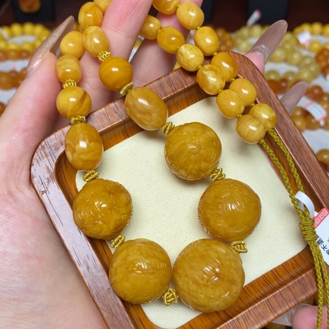 【闪购商品】蜜蜡颈饰未镶嵌项链