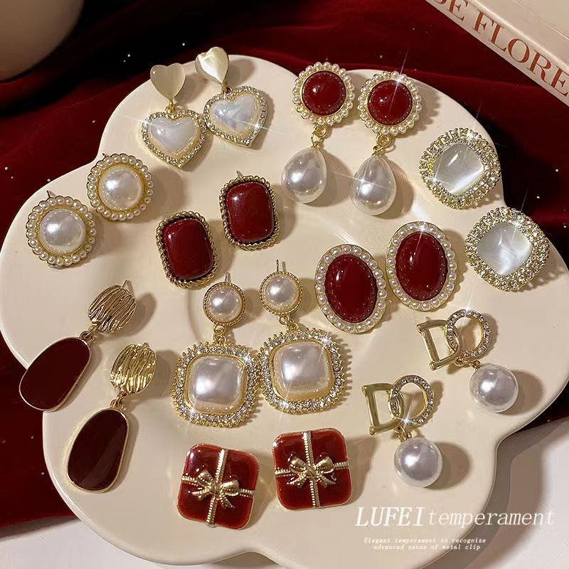 合金合成锆石耳饰 粉丝专属链接按直播间编号下单001-096