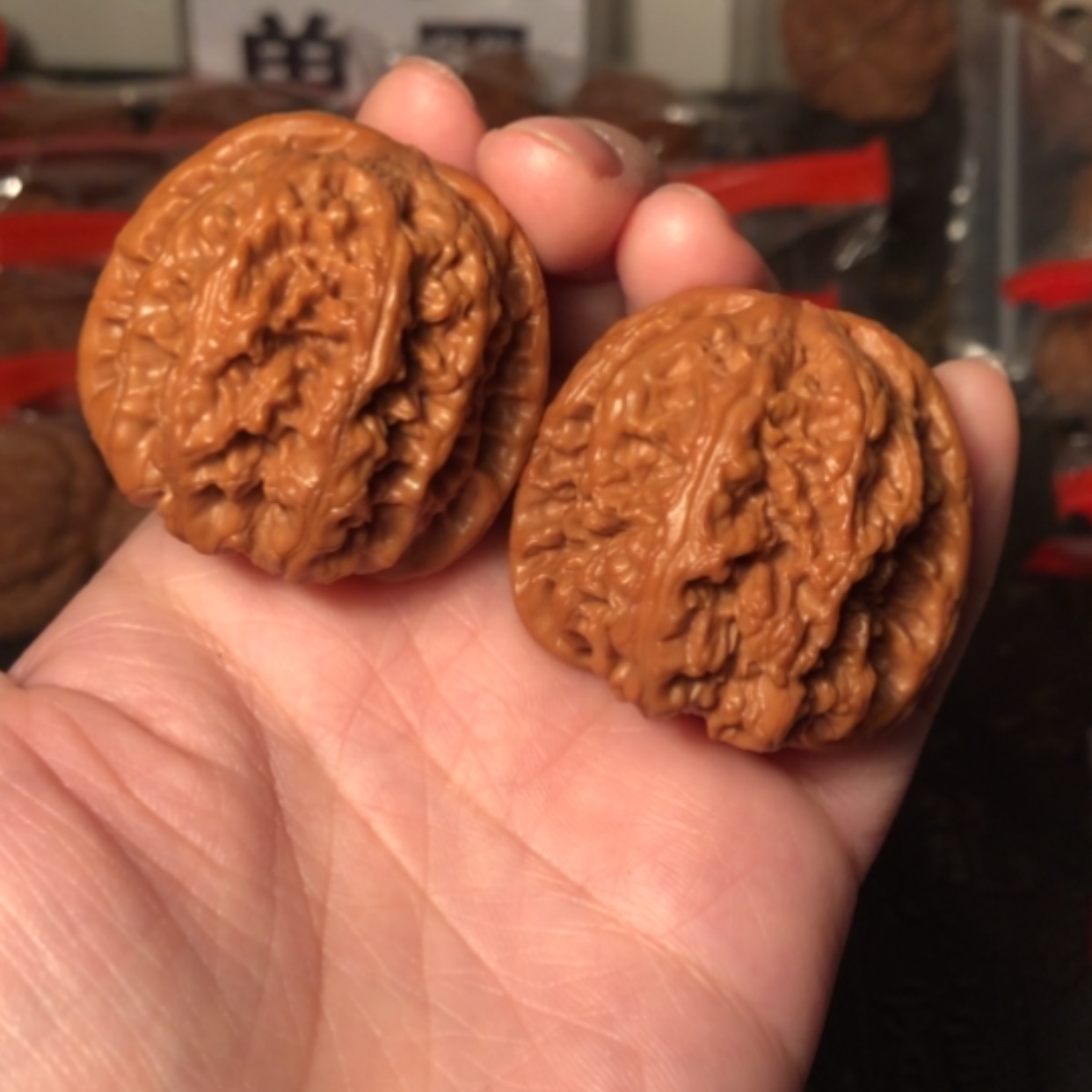 【闪购商品】文玩核桃把件大粗筋40