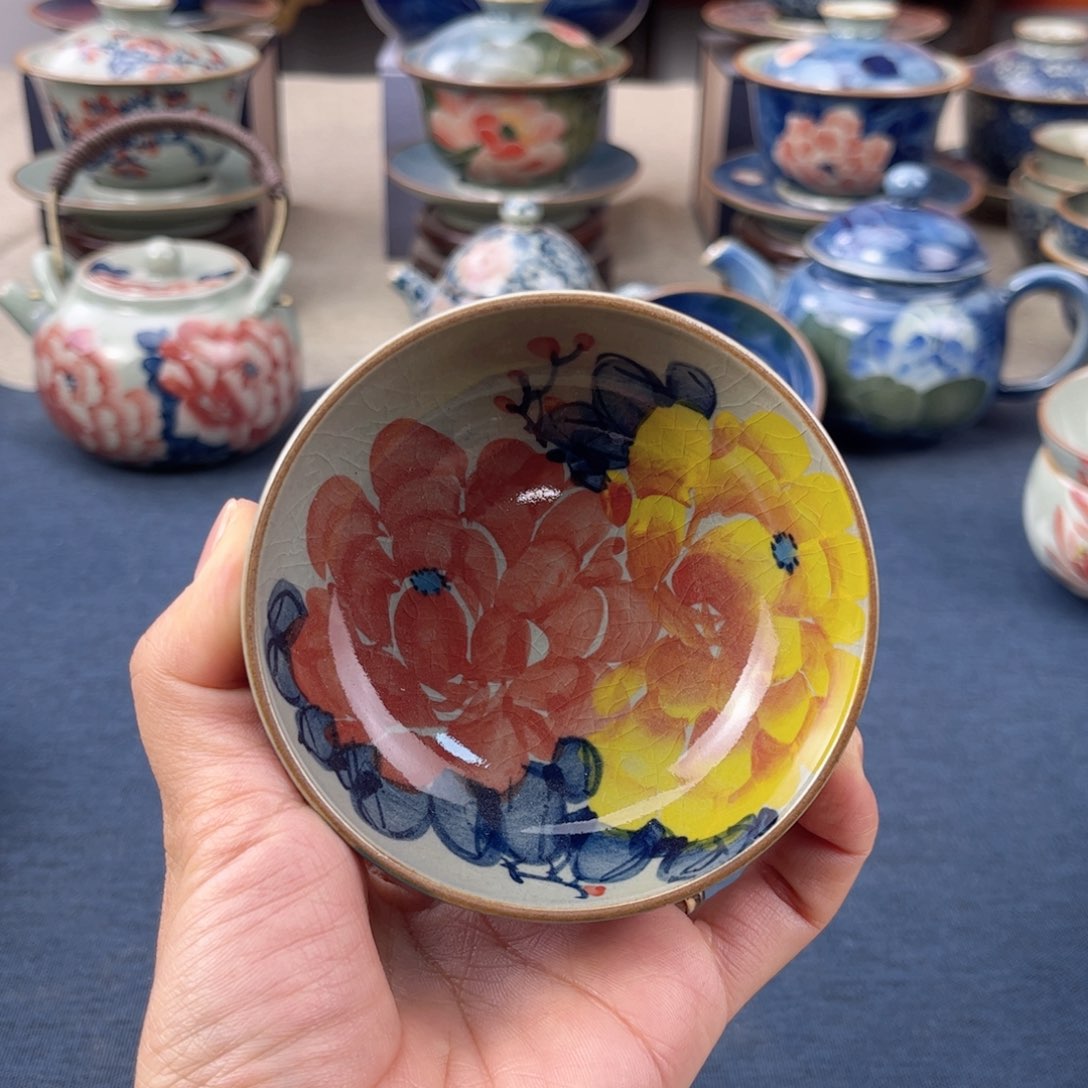 杯景德镇手绘手工茶具