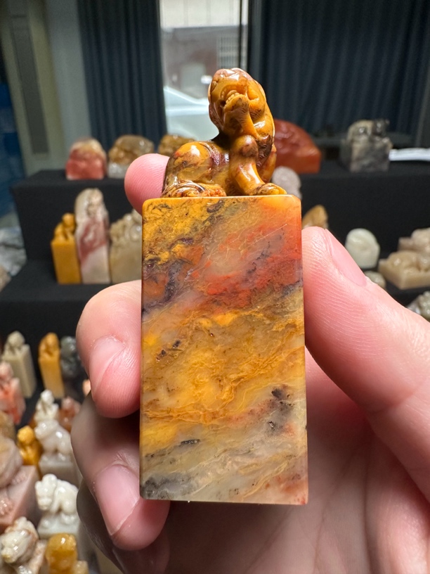 巴林石，冻石，兽钮