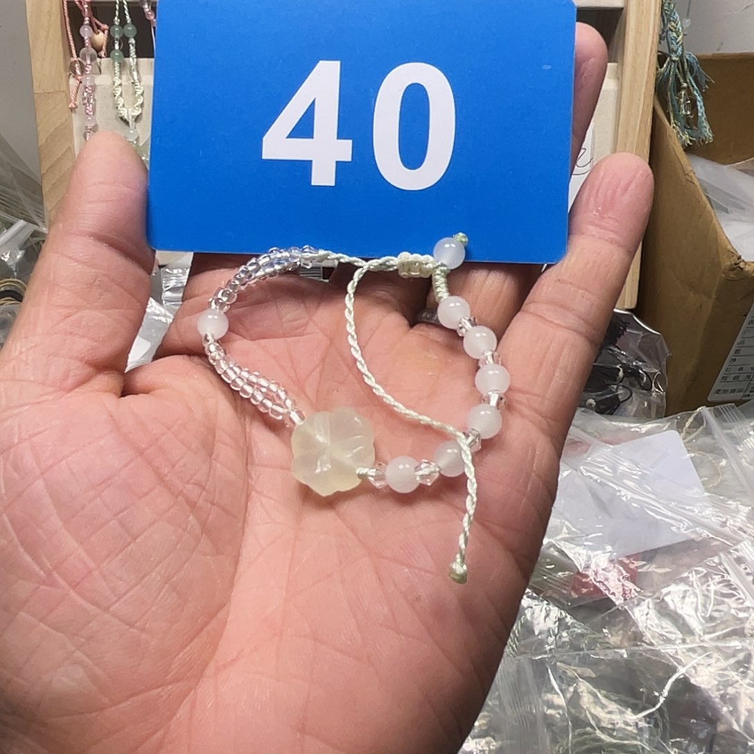蛇纹石玉合金颈饰
